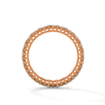 Asscher Cut Lab-Grown Diamond East-West Eternity Ring in Rose Gold