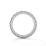 Asscher Cut Lab-Grown Diamond East-West Eternity Ring in White Gold