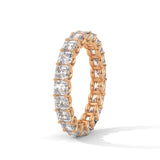 Asscher Cut Lab-Grown Diamond Eternity Ring in Rose Gold