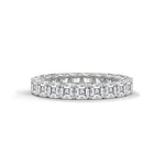 Asscher Cut Lab-Grown Diamond Eternity Ring in White Gold