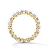 Asscher Cut Lab-Grown Diamond Eternity Ring in Yellow Gold