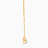 Baguette Cut Lab-Grown Diamond Bar Pendant in Yellow Gold