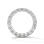 Emerald Cut Lab-Grown Diamond Eternity Ring in White Gold