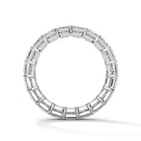 Emerald Cut Lab-Grown Diamond Eternity Ring in White Gold
