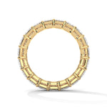 Emerald Cut Lab-Grown Diamond Eternity Ring in Yellow Gold