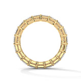Emerald Cut Lab-Grown Diamond Eternity Ring in Yellow Gold