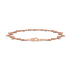 Lab-Grown Diamond Marquise Drop Chain Bracelet in Rose Gold