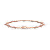 Lab-Grown Diamond Marquise Drop Chain Bracelet in Rose Gold