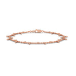 Lab-Grown Diamond Marquise Drop Chain Bracelet in Rose Gold