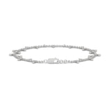 Lab-Grown Diamond Marquise Drop Chain Bracelet in White Gold