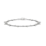 Lab-Grown Diamond Marquise Drop Chain Bracelet in White Gold