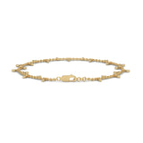 Lab-Grown Diamond Marquise Drop Chain Bracelet in Yellow Gold