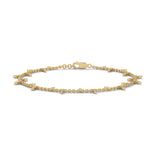 Lab-Grown Diamond Marquise Drop Chain Bracelet in Yellow Gold