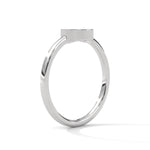 Lab-Grown Diamond Pavé Clover Motif Ring in White Gold