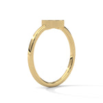 Lab-Grown Diamond Pavé Clover Motif Ring in Yellow Gold