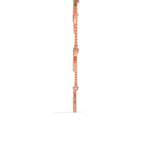 Lab-Grown Diamond Pavé Five-Star Necklace in Rose Gold