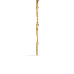Lab-Grown Diamond Pavé Five-Star Necklace in Yellow Gold