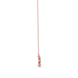 Lab-Grown Diamond Pavé Geometric Bar Pendant in Rose Gold
