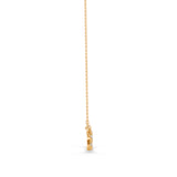 Lab-Grown Diamond Pavé Geometric Bar Pendant in Yellow Gold