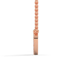 Lab-Grown Diamond Pavé Heart Pendant in Rose Gold