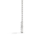 Lab-Grown Diamond Pavé Horizontal Cross Pendant in White Gold