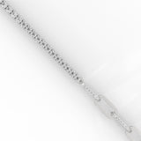 Lab-Grown Diamond Pavé Link Tennis Bracelet in White Gold