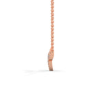 Lab-Grown Diamond Pavé Open Heart Pendant in Rose Gold