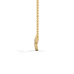 Lab-Grown Diamond Pavé Open Heart Pendant in Yellow Gold