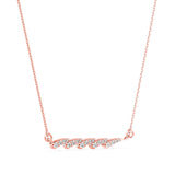 Lab-Grown Diamond Vine Twist Pendant in Rose Gold