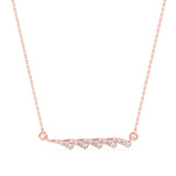 Lab-Grown Diamond Vine Twist Pendant in Rose Gold