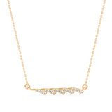Lab-Grown Diamond Vine Twist Pendant in Yellow Gold