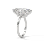 Marquise Cut Lab-Grown Diamond Solitaire Engagement Ring in White Gold