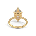 Marquise Cut Lab-Grown Diamond Solitaire Engagement Ring in Yellow Gold