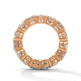 Mixed Shape Lab-Grown Diamond Eternity Ring in Rose Gold