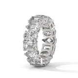 Mixed Shape Lab-Grown Diamond Eternity Ring in White Gold