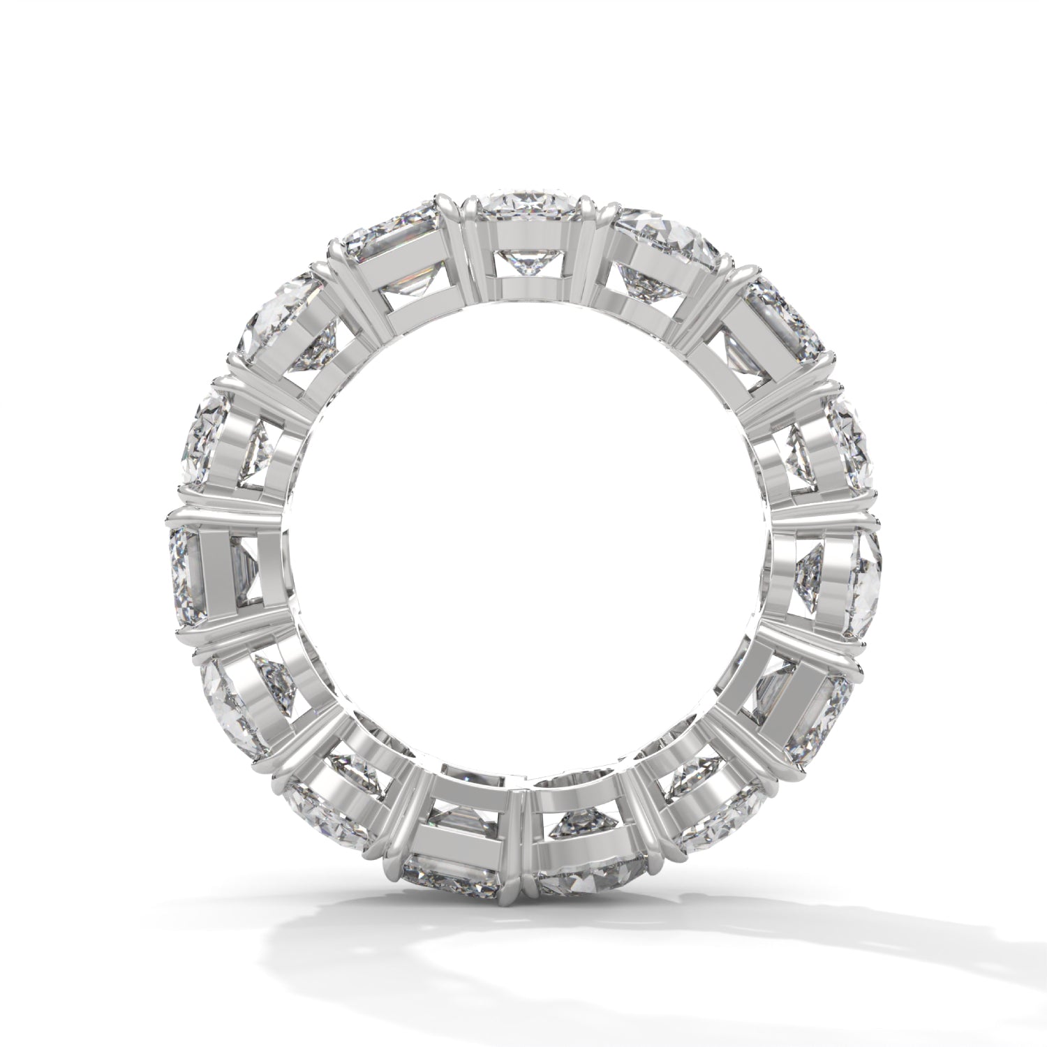 Mixed Shape Lab-Grown Diamond Eternity Ring in White Gold