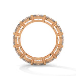 Oval-Shaped Lab-Grown Diamond Eternity Ring in Rose Gold