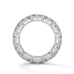 Oval-Shaped Lab-Grown Diamond Eternity Ring in White Gold