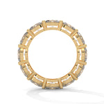 Oval-Shaped Lab-Grown Diamond Eternity Ring in Yellow Gold