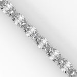 Oval-Shaped Lab-Grown Diamond Tennis Bracelet in White Gold