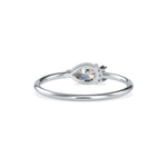 Pear-Shaped Lab-Grown Diamond Cluster Stackable Ring in White Gold