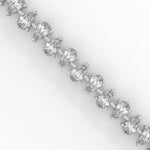 Pear-Shaped Lab-Grown Diamond Tennis Bracelet in White Gold