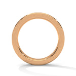 Round Brilliant Cut Lab-Grown Diamond Channel-Set Half-Eternity Ring in Rose Gold