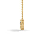 Round Brilliant Cut Lab-Grown Diamond Cluster Pendant in Yellow Gold