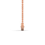 Round Brilliant Cut Lab-Grown Diamond Evil Eye Pendant in Rose Gold