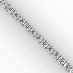 Round Brilliant Cut Lab-Grown Diamond Flexible Link Tennis Bracelet in White Gold
