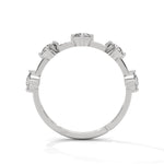 Round Brilliant Cut Lab-Grown Diamond Floating Eternity Ring in White Gold
