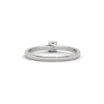 Round Brilliant Cut Lab-Grown Diamond Four-Prong Solitaire Engagement Ring in White Gold