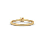 Round Brilliant Cut Lab-Grown Diamond Four-Prong Solitaire Engagement Ring in Yellow Gold