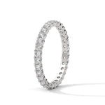 Round Brilliant Cut Lab-Grown Diamond Full Eternity Ring in White Gold